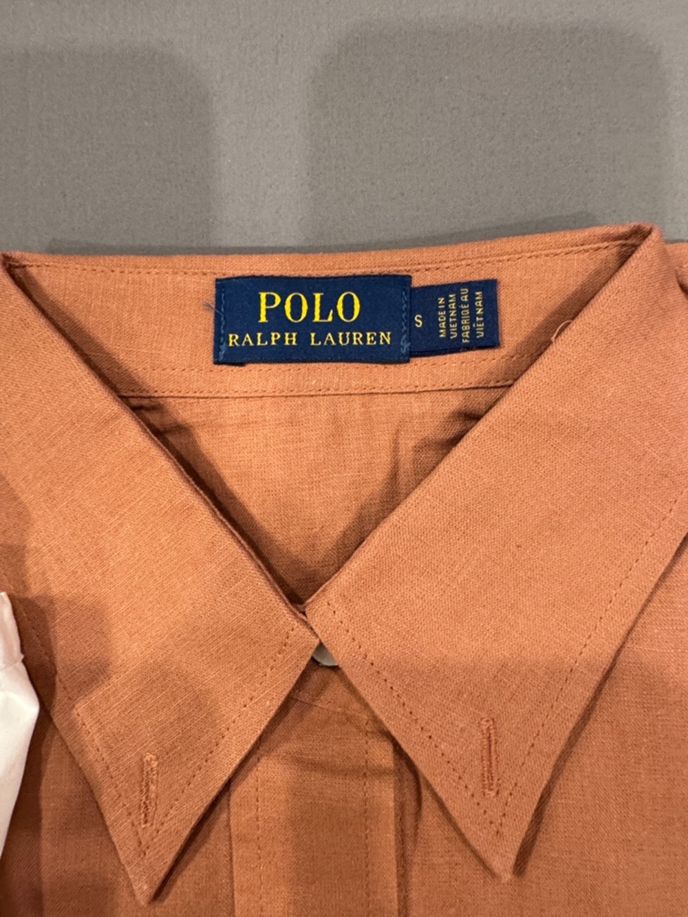 Polo by Ralph Lauren White & Rust Button-Down Dress Shirts - Pair - Picture 2 of 6